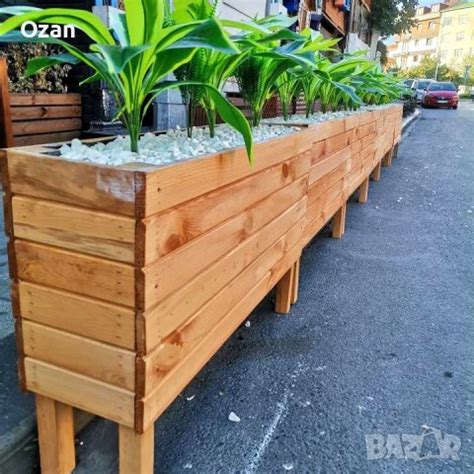 дървена саксия в Саксии и кашпи в Извън страната - ID40825146 — Bazar.bg