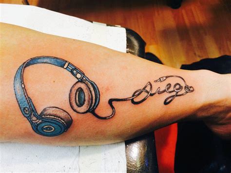 Dj Headphones Tattoo