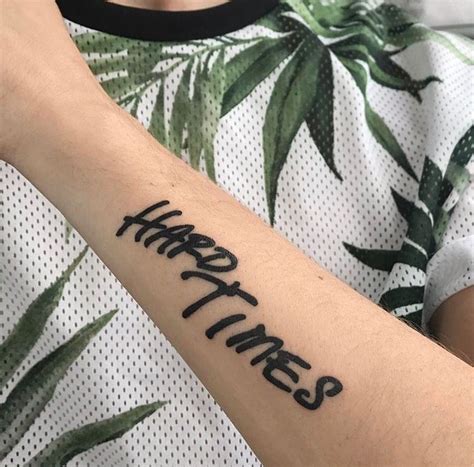 Hard times tattoo | Time tattoos, Tattoos, Tattoo fonts