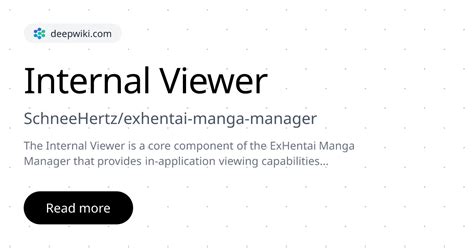 internal viewer schneehertzexhentai manga manager deepwiki