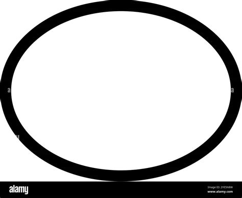 simple oval shape icon editable vector stock vector image art alamy