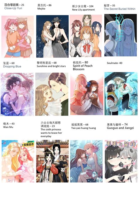 198 Yuri/GL Color Manhua/Manhwa Recommendations! (With Enligsh Titles