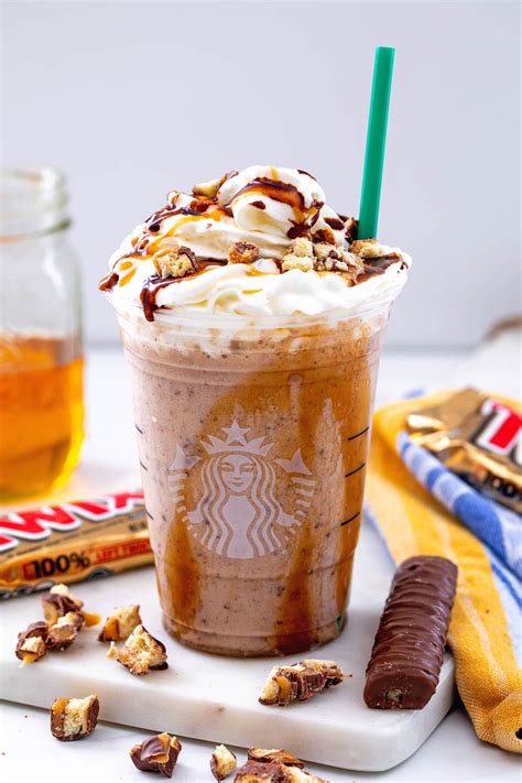 Twix Frappuccino {Starbucks Copycat} - We are not Martha