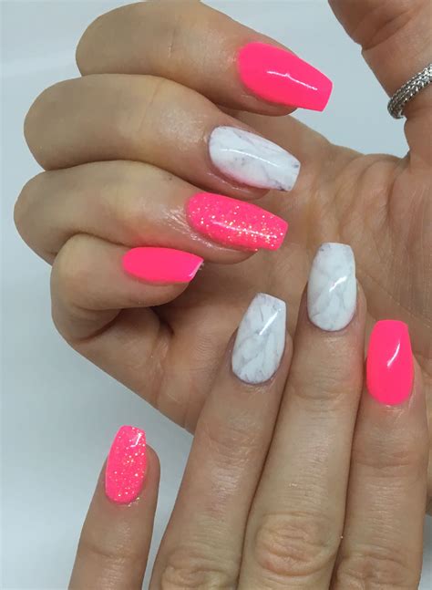 Acrylic enhancements, gel polish marble design | Gel polish, Spray
