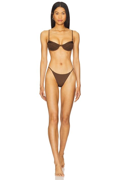selia richwood amy bikini set  brown revolve