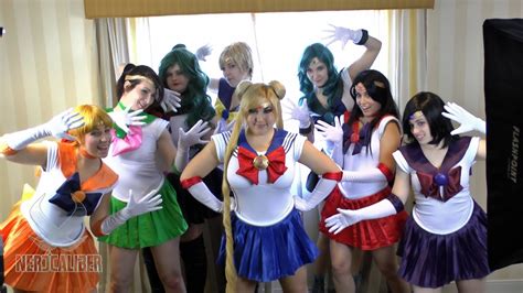 Sailor Moon and Her Sailor Scouts Cosplay at Super Megafest 2013! - YouTube