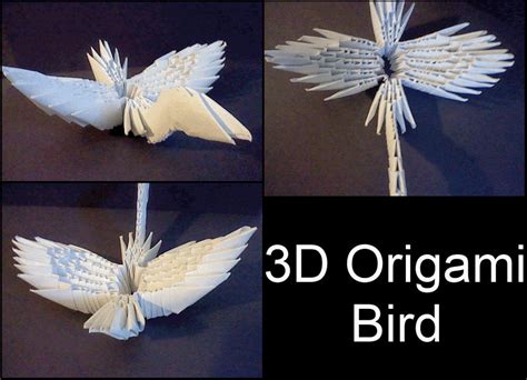 3D Origami Bird by XCrow9X on DeviantArt