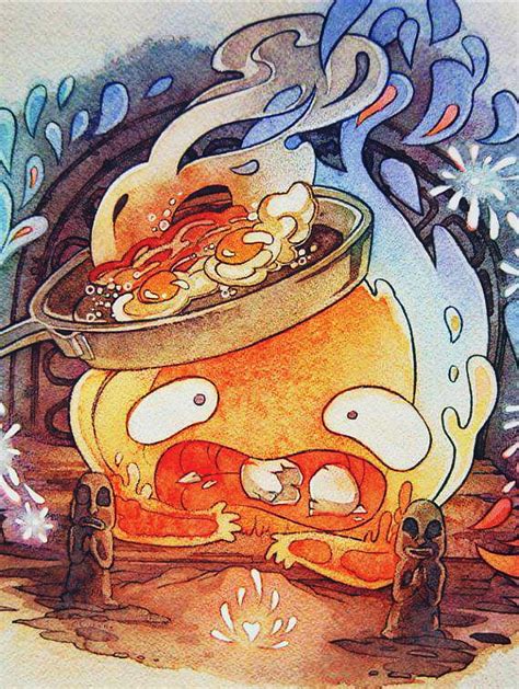Howls Moving Castle Calcifer Wallpaper