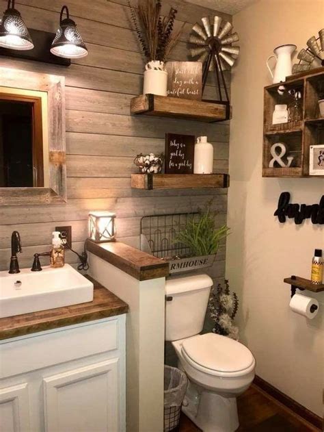 Интерьер дачи: фото лучших примеров | Farmhouse bathroom decor ...