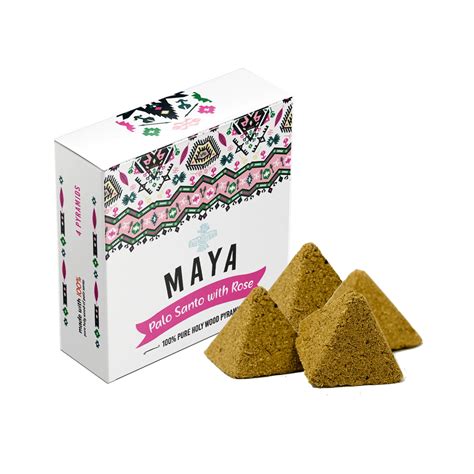 Soul Sticks Maya Rose Palo Santo Pyramid Incense Made from Powder for