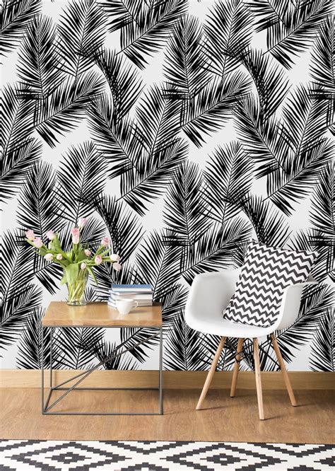 Removable Wallpaper Self Adhesive Wallpaper Black and White - Etsy