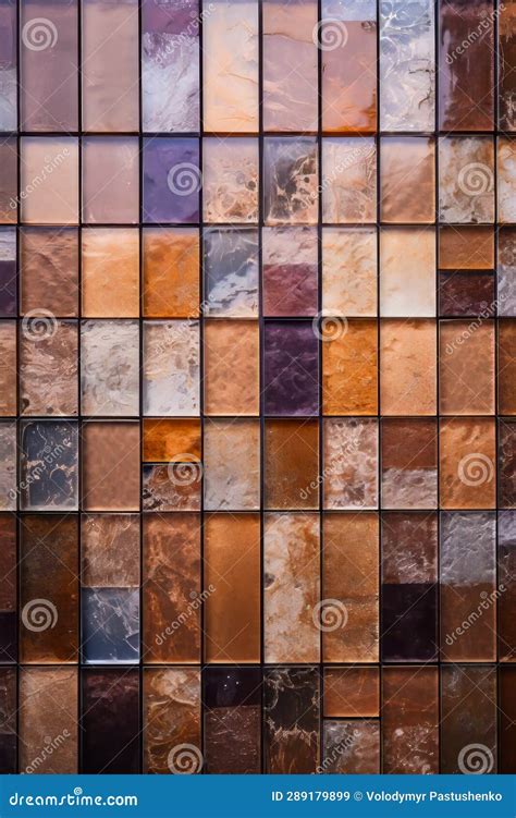 Very Colorful Wall with Lot of Different Colors of Tiles. Generative AI Stock Image - Image of ...