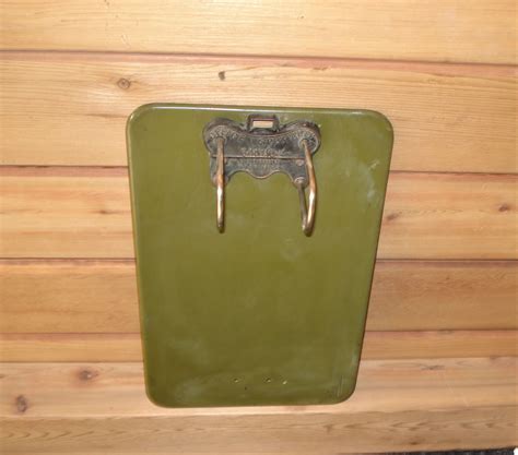 Army Green Color Metal Clip Board - Schmalz Auctions