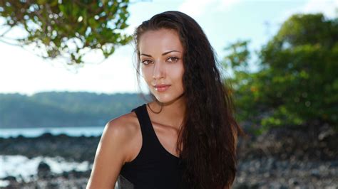 women, Anna Sbitnaya, women outdoors, face, brunette, long hair