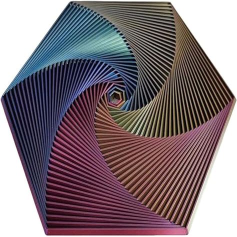 Hexagon Spiral,Fidget Toys,3d Printed Toys,3d Printing Hexagon Fidget
