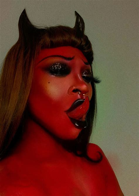 Demon Makeup, Red Makeup, Demon Costume, Costume Makeup, Devil