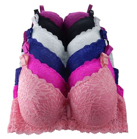 Women Bras 6 Pack of Bra D cup DD cup DDD cup Size 36D (8229) - Walmart.com