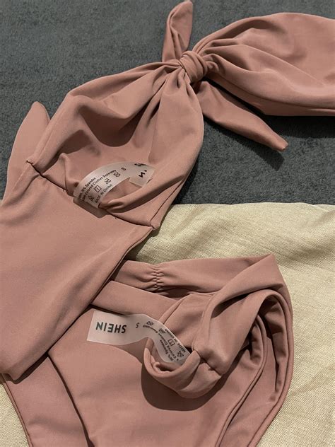 BRAND NEW! SHEIN SEXY 3in1 NEUTRAL NUDE BROWN BIKINI SWIMSUIT WITH