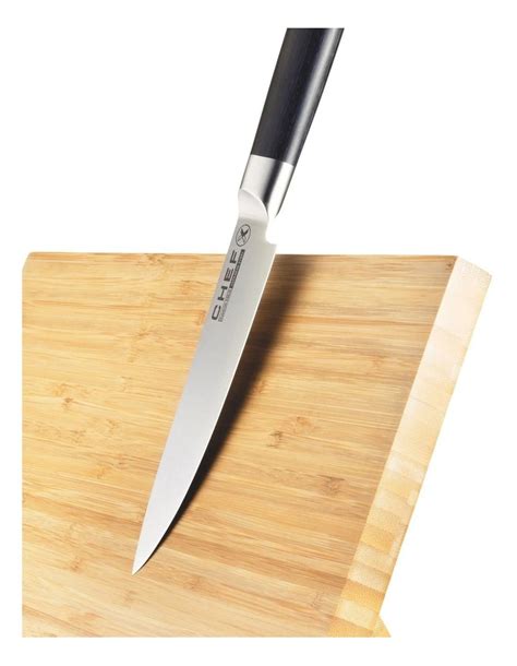 ChefX Universal Bamboo Magnetic Knife Stand in Natural Wood | MYER