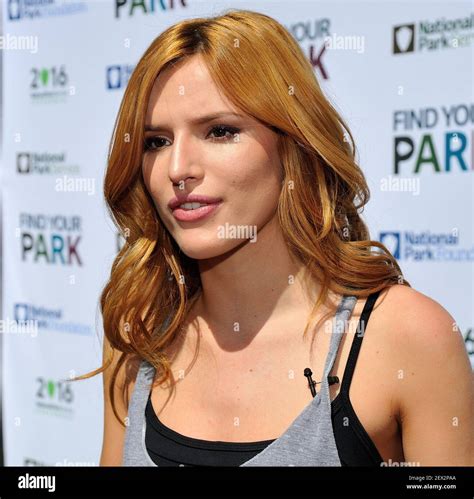 Bella Thorne attends the Find Your Park campaign launch at North
