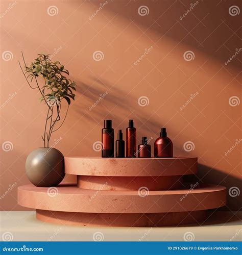 Chic Rusty Podium for Cosmetic Presentations. Elevate Your Product S