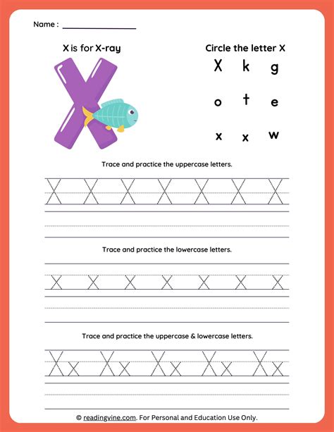 Letter X Tracing | Worksheets for Preschool - Worksheets Library
