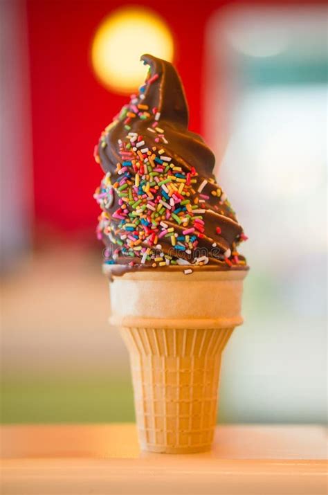 Ice Cream Cone With Sprinkles