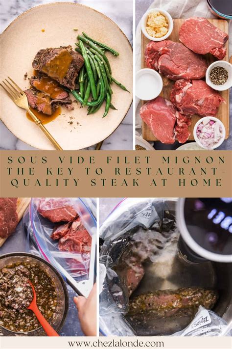 Sous vide filet mignon the key to restaurant quality steak at home
