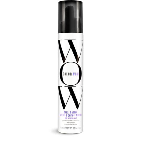 Color WOW Brass Banned Correct and Perfect Mousse for Blonde Hair 200ml ...