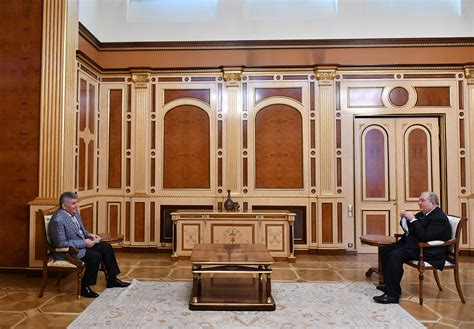 President Armen Sarkissian received Ara Abrahamyan, the President of ...