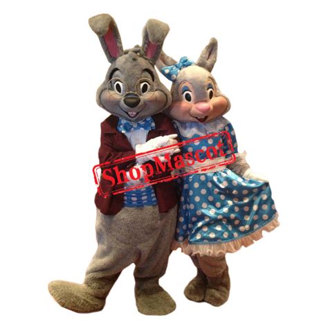 Mayor Clayton & Ms. Berry Rabbit Mascot Costume