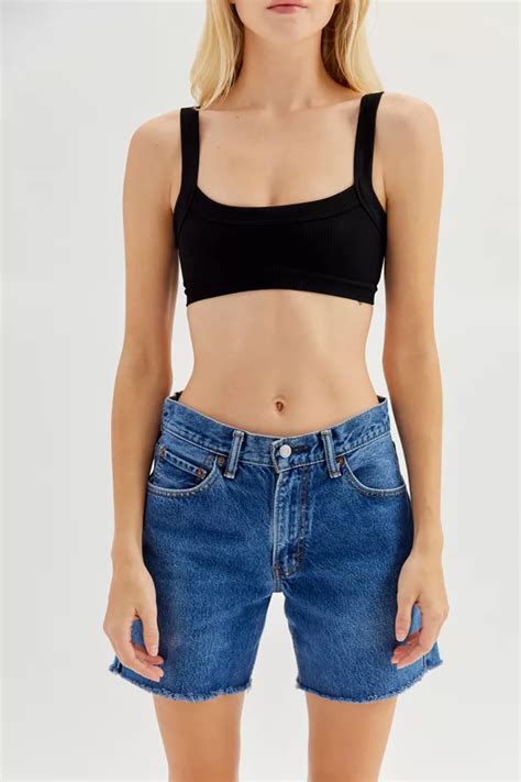 Urban Renewal Remade Levi’s® Longline Cutoff Denim Short | Urban Outfitters