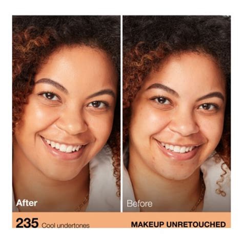 Maybelline Fit Me Dewy + Smooth Liquid Foundation 235 Pure Beige, 1.0 ...