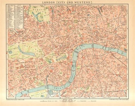 antique map  london city