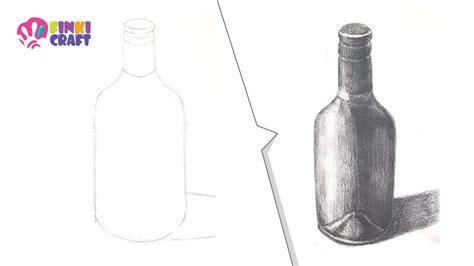draw  bottle pencil drawing tutorial youtube