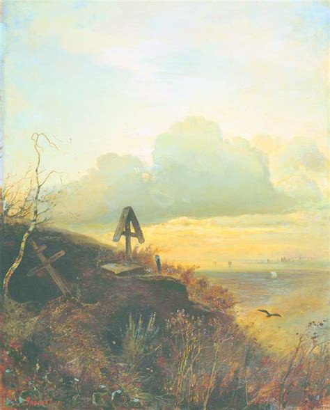 A Tomb on the Volga by Aleksey Savrasov - Art Renewal Center