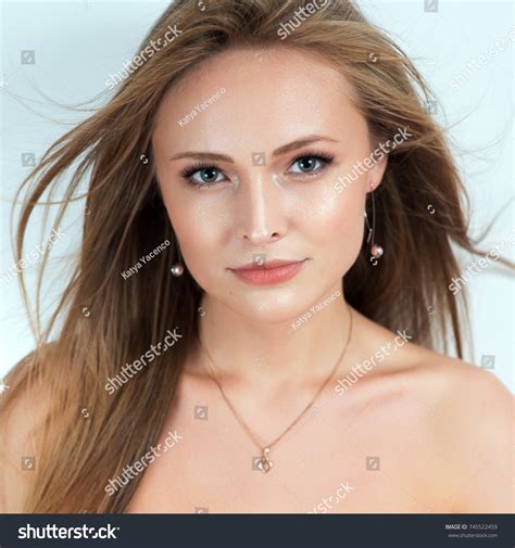 Beauty Portrait Beautiful Naked Blonde Stock Photo (Edit Now) 745522459
