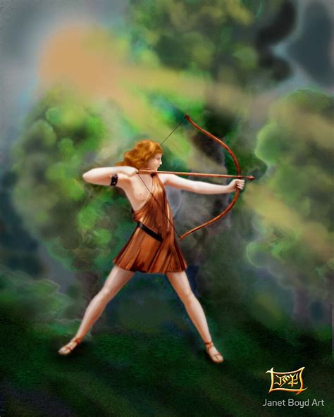 "Diana, the Goddess" by Janet Boyd Art | Redbubble