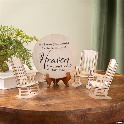Our Loved Ones Memorial Wedding Sign & Mini Chair Set | Oriental Trading