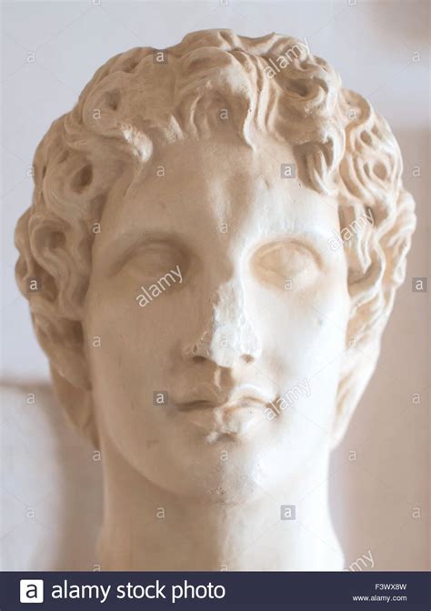 Ancient bust of Alexander the Great in museum Stock Photo - Alamy
