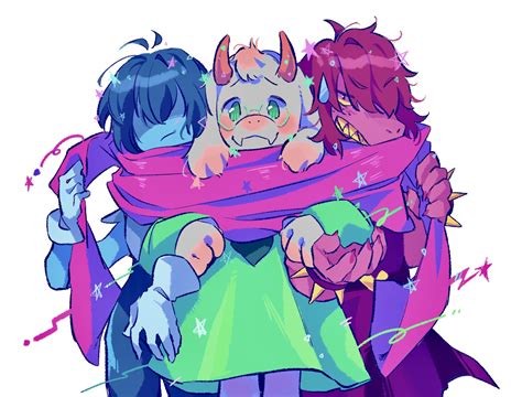 kris, susie, and ralsei (deltarune) drawn by g_c_hori | Danbooru