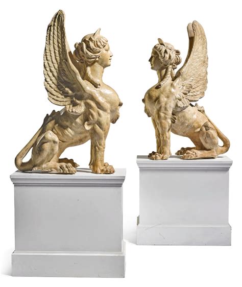 пара сфинксов / / / статуя / / / sotheby's l17305lot6d5zrru | Статуи ...