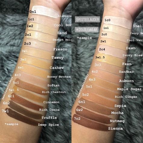 Estee Lauder Foundation Color Chart at Lucinda Kindler blog