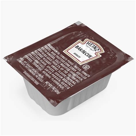 Heinz Barbecue Sauce Single Serve Pot 3D Model $29 - .3ds .blend .c4d ...