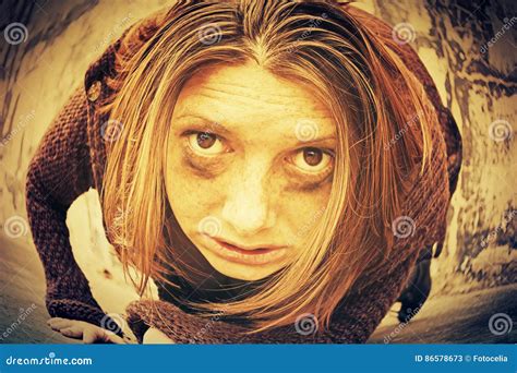 Junkie Girl Royalty-Free Stock Photography | CartoonDealer.com #86578673