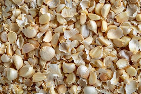 ai generated fresh  garlic cloves background  stock photo
