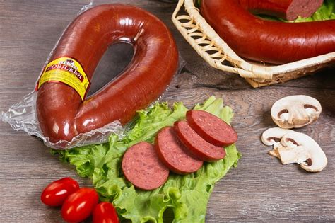 Колбаса полукопченая «Говяжья». Полукопченые колбасы.Производство ...