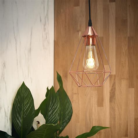 Lámpara de techo INSPIRE Byron 1 luz E27 cobre | Leroy Merlin