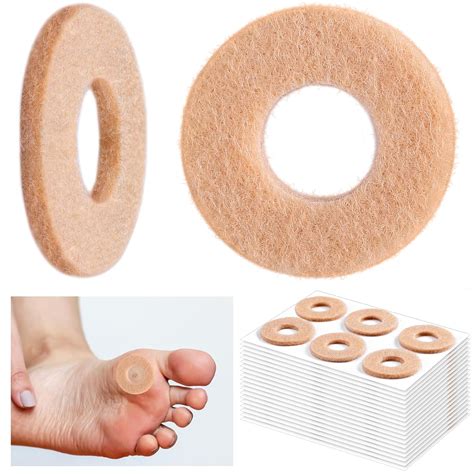 Amazon.com: Threlaco 60 Pcs Felt Callus Cushions for Bottom of Foot