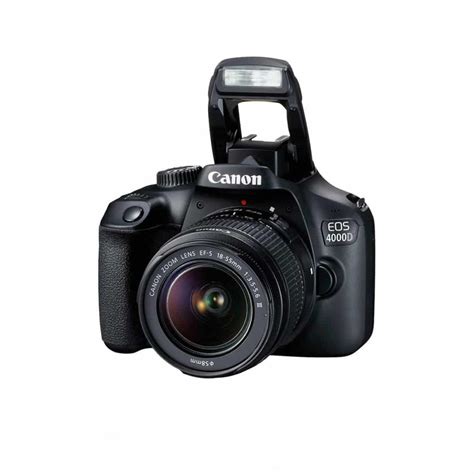 Canon EOS 4000D 18MP Digital SLR Camera (Black) + Lens18-55mm III ...